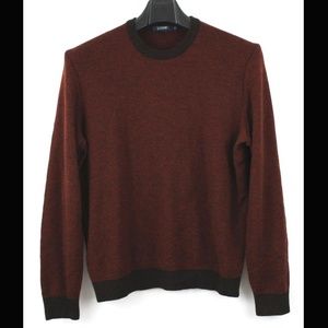 J. Crew Merino Wool Burgundy Crewneck Sweater M
